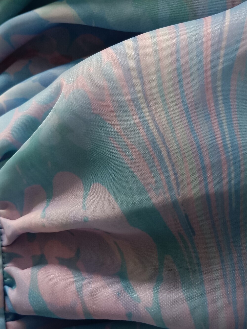 Selkie x Free People NWT Pastel Print High Waist Full A-Line Mini Skirt Size S - Picture 3 of 5